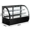 Countertop display fridge - 140L - 900mm - Double glazing - with 2 glass shelves - rear sliding glass doors
