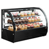 Countertop display fridge - 140L - 900mm - Double glazing - with 2 glass shelves - rear sliding glass doors