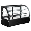 Countertop display fridge - 140L - 900mm - Double glazing - with 2 glass shelves - rear sliding glass doors
