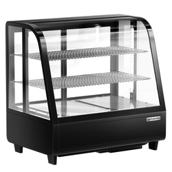Stołowa witryna chłodnicza – 100 litrów – 680 mm – okrągła – z 2 półkami