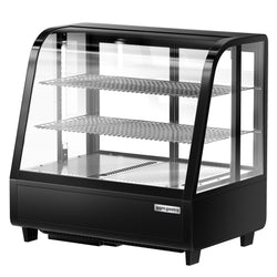 Witryna chłodnicza stołowa - 100 litrów - 680 mm - okrągła - z 2 półkami