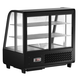 Stołowa witryna chłodnicza – 100 litrów – 680 mm – okrągła – z 2 półkami