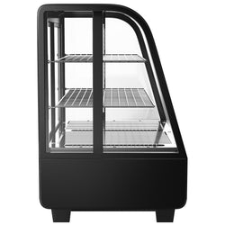 Stołowa witryna chłodnicza – 100 litrów – 680 mm – okrągła – z 2 półkami