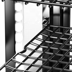 Witryna chłodnicza stołowa - 100 litrów - 680 mm - okrągła - z 2 półkami