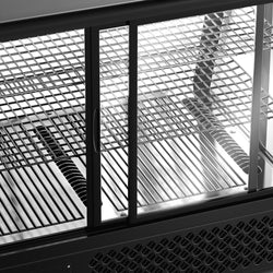 Witryna chłodnicza stołowa - 100 litrów - 680 mm - okrągła - z 2 półkami