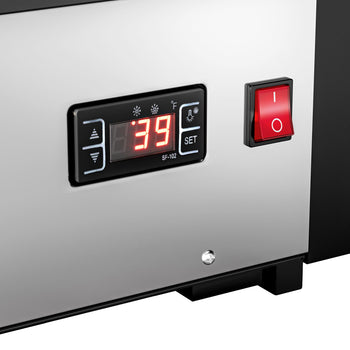 Witryna chłodnicza stołowa - 160 litrów - 870 mm - okrągła - z 2 półkami - Prime Gastro