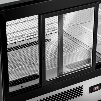 Witryna chłodnicza stołowa - 120 litrów - 690 mm - okrągła - z 2 półkami - Prime Gastro