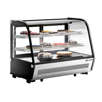 Witryna chłodnicza stołowa - 160 litrów - 870 mm - okrągła - z 2 półkami - Prime Gastro