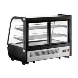 Witryna chłodnicza stołowa - 160 litrów - 870 mm - okrągła - z 2 półkami