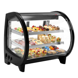 Stołowa witryna chłodnicza – 188 litrów – 718 mm – z 2 półkami – oświetlenie LED