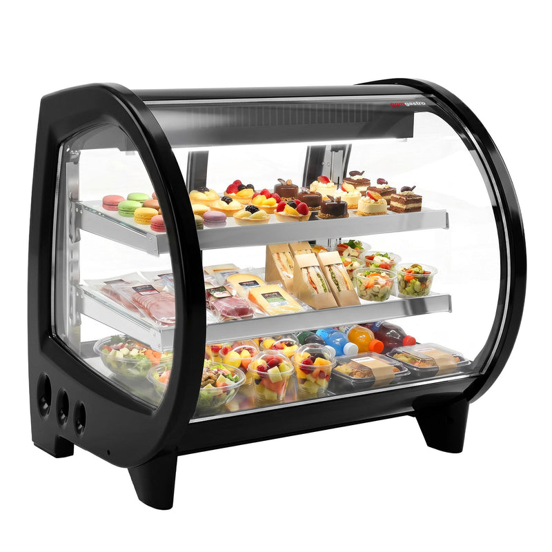Stołowa witryna chłodnicza – 188 litrów – 718 mm – z 2 półkami – oświetlenie LED