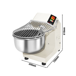 Miesiarka do ciasta / maszyna do wyrabiania ciasta – 30 litrów / 15 kg – ze stałą dzieżą – 230 V