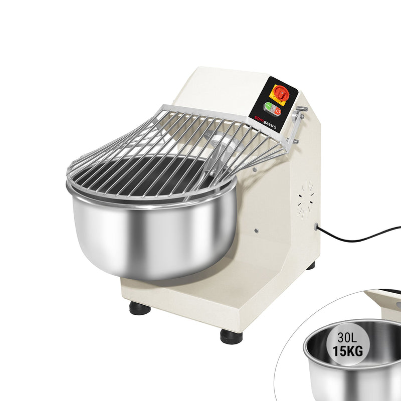 Miesiarka do ciasta / maszyna do wyrabiania ciasta – 30 litrów / 15 kg – ze stałą dzieżą – 400 V