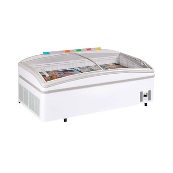 Wyspa chłodnicza & mroźnicza - 1990x920mm - 470 litrów - przesuwana szklana pokrywa - Prime Gastro