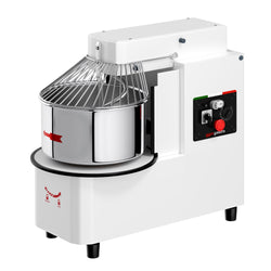 Miesiarka spiralna do ciasta - 22L / 18kg - 2 prędkości - z wyjmowaną dzieżą - z timerem - z podnoszoną głowicą - do ciast ciężkich - 400V