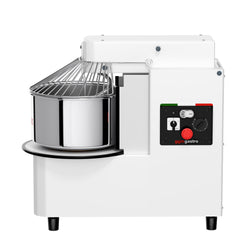 Miesiarka spiralna do ciasta - 22L / 18kg - 2 prędkości - z wyjmowaną dzieżą - z timerem - z podnoszoną głowicą - do ciast ciężkich - 400V