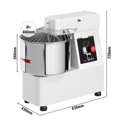 Mikser do ciasta - 33 litry / 25 kg - 2 prędkości - ze stałą dzieżą - funkcja czasomierza