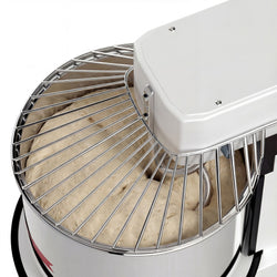 Miesiarka spiralna do ciasta - 33L / 25kg - 2 prędkości - z wyjmowaną dzieżą - z timerem - z podnoszoną głowicą - do ciast ciężkich - 400V