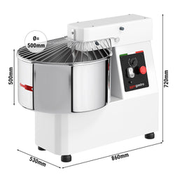 Mikser do ciasta - 53 litry / 44 kg - ze stałą dzieżą - funkcja czasomierza