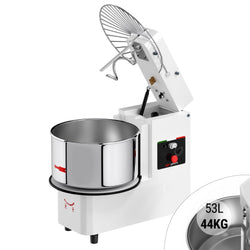 Miesiarka spiralna do ciasta - 53L / 44kg - z wyjmowaną dzieżą - z timerem - z podnoszoną głowicą - do ciast ciężkich - 400V