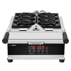 Profesjonalna maszyna do tartaletek – 1,6 kW – w zestawie forma do tartaletek: 3 sztuki w kształcie rybki taiyaki
