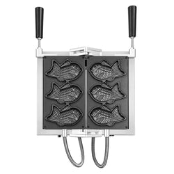 Profesjonalna maszyna do tartaletek – 1,6 kW – w zestawie forma do tartaletek: 3 sztuki w kształcie rybki taiyaki