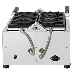 Profesjonalna maszyna do tartaletek – 1,6 kW – w zestawie forma do tartaletek: 3 sztuki w kształcie rybki taiyaki