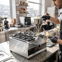 Profesjonalna maszyna do tartaletek – 1,6 kW – w zestawie forma do tartaletek: 3 sztuki w kształcie rybki taiyaki