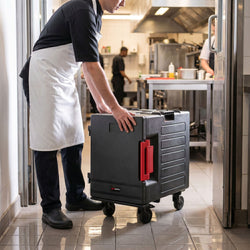 Pojemnik termoizolacyjny – 88 L – na 12x GN 1/1 – ładowanie od frontu – z cichymi kółkami