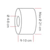 Commercial Jumbo Toilet Roll Dispenser - Single-Roll - fits rolls up to 210mm - Stainless Steel