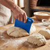 Dough Scraper - Stainless Steel Blade - 168x172mm - Blue - Plastic Handle