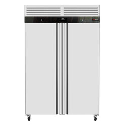 Szafa mroźnicza ze stali nierdzewnej ECO - 1200L - 1340x710mm - 2 drzwi - chłodzenie wentylowane; zamek