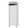 Commercial Upright Freezer Stainless steel ECO - 600L - with 1 door & Stainless steel rails & support grids - On castors