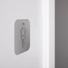 AIR-WOLF | Commercial door sign “Gents” - Self-adhesive - Stainless steel