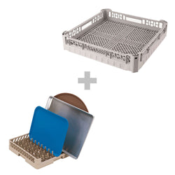 Dwuścienna zmywarka do garnków - cyfrowa - 12,2 kW - z pompą detergentu i nabłyszczacza