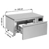 Commercial Undercounter Fridge Freezer - Dual Temperature [-20 to +8°C] - 1200mm - 1 Drawer