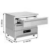 Commercial Undercounter Fridge Freezer - Dual Temperature [-20 to +8°C] - 930mm - 2 Drawer