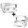 Commercial Undercounter Fridge Freezer - Dual Temperature [-22 to +8°C] - 1230mm - 1 Drawer - 2x GN 1/1 - incl. Chip Scuttle