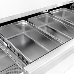 Commercial Undercounter Fridge Freezer - Dual Temperature [-22 to +8°C] - 1230mm - 1 Drawer - 2x GN 1/1 - incl. Chip Scuttle