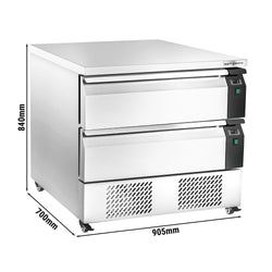 Kombinacja podstawy mroźniczej/chłodniczej - 22 ~ +8°C - 905 mm - 2 szuflady