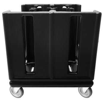 Dozownik do talerzy - nieogrzewany - z kółkami i 6 regulowanymi przegrodami - 180 - 480 talerzy - Prime Gastro