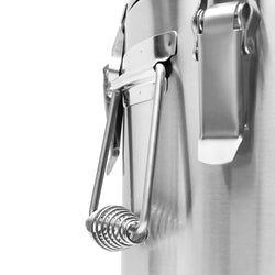 Edelstahl Thermotransportbehälter - 10 Liter - Höhe 220mm - mit Gummiboden