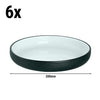 (6 szt.) COSMIC - Talerz płytki - kwadratowy - Porcelana - 200x200mm - Czarny