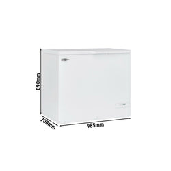 Zamrażarka skrzyniowa - 985 mm - 227 litrów - pokrywa z tworzywa sztucznego - włącznie ze ścianką działową