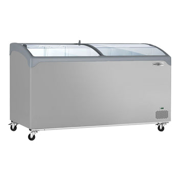 Zamrażarka skrzyniowa - 1570x650mm - 352 litry - Z przesuwaną szklaną pokrywą - Prime Gastro