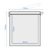 Chest freezer - 1800mm - 534 litres - stainless steel lid - including partition wall