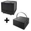 Insulated Food Pan Carrier - Pizza transport box - Front loading - 100L - 602x570x575mm - for scooters & bicycles - incl. Pizza box