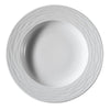 (24 pcs) SEA WAVE | Deep Plate - Porcelain - Ø300mm - White
