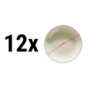 (12 pcs) TEOS | Deep Plate - Porcelain - Ø210mm - Cream