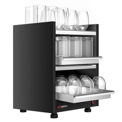 Podgrzewacz do filiżanek - 400W - z 3 półkami - 328x405x511mm - Czarny